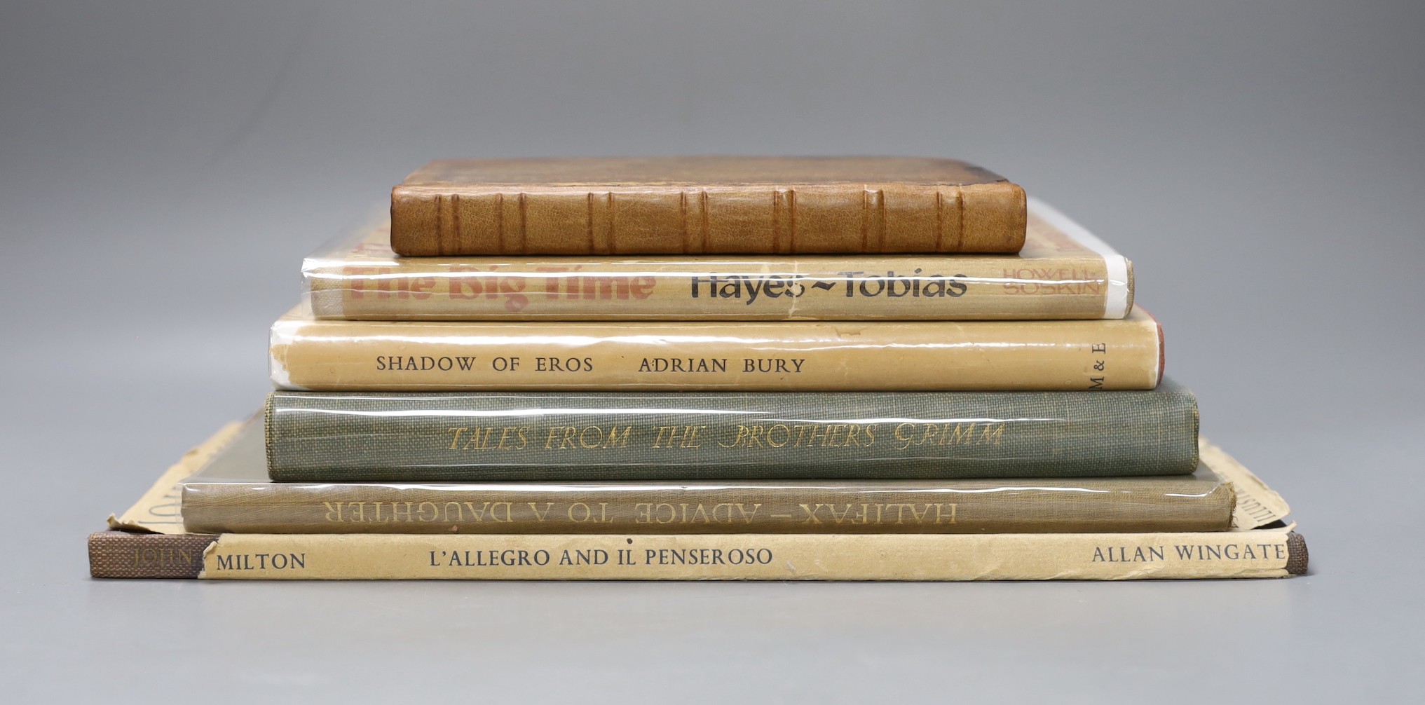 Wilkie, William - Fables, 8vo. calf, rebacked and recornered, with 18 engraved plates, William and Charles Dilly, London, 1768, together with Grimm Brothers: Tales from the Brothers Grimm, limited edition (540 numbered c